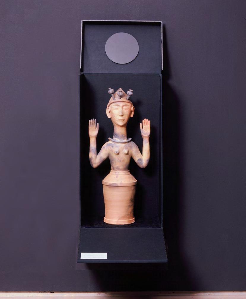 Experimental Archeology: Goddess Worship; Minoan Goddess, 2006 Wood-fired