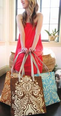 fashion bags HARPER tote Upscaled ethnic prints & modern styling