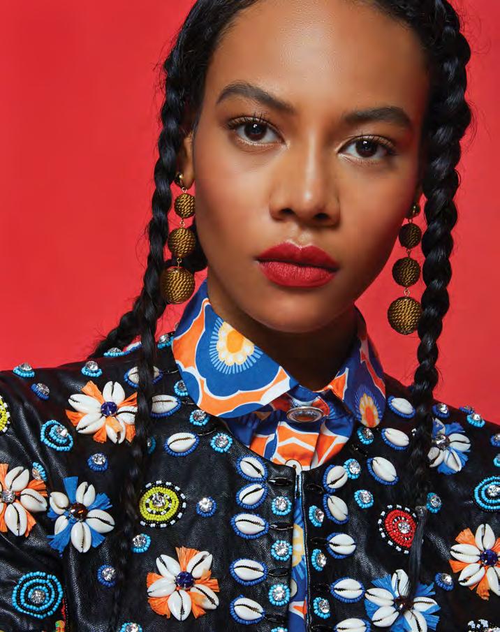 Shiloh Jacket Shiloh Skirt Sade Blouse Our Shiloh Jacket was hand-beaded by a team of Maasai