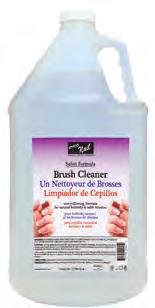 brush cleaner to remove excess acrylic build-up from the brush while