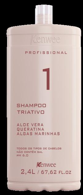 oz The Triativo shampoo provides a perfect hygiene of the hair, with deep cleansing, making them bright and soft.