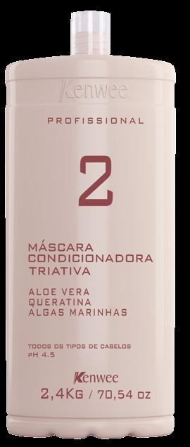 oz The Triativo Mask Conditioner acts untangling and conditioning, making hair soft and emollient.