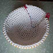 Furthermore it is reversible and changeable, since the bowl parts are retrievable from the crochet skins.