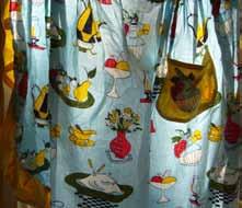 6.04 Vintage apron featuring fruit platter and roast chicken. 279 Not metaphorical ones!