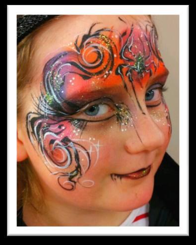 Her wonderfully unique style is what has made her one of my favorite face paint artists. I am not completely sure how my style came about.