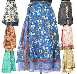 Wrap Skirts Vintage Silk