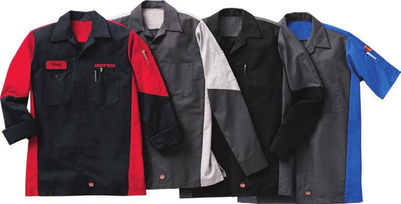 /Red SY20BR / SY20BC Shop Crew /Grey SY20CG / Royal SY20CR Two-Tone Crew Shirt Touchtex technology with