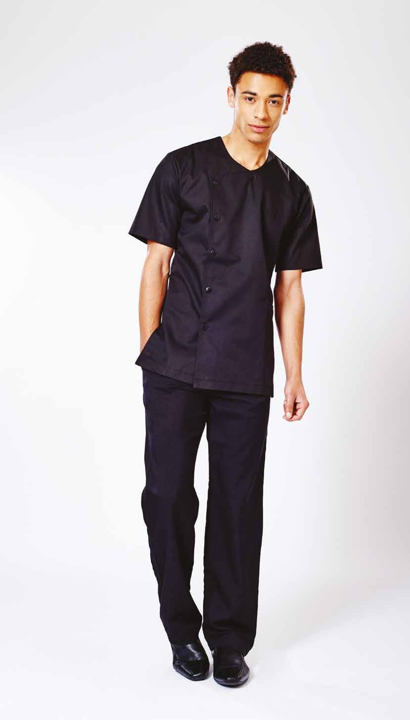 Trousers ETIENNE This tunic features a slightly scooped neckline, front button fastening with a front pocket and side