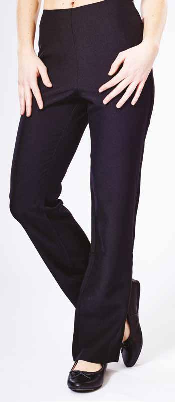 ETTA A slim leg crop trouser with front zip fastening and notch detail on the ankle.