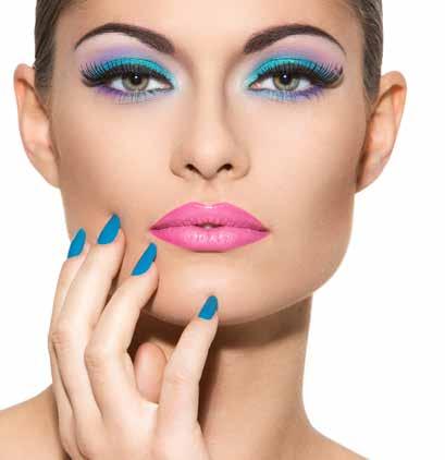 brave with a sweep of neon eyeshadow. Keep the rest of the look bare for a really dramatic look.