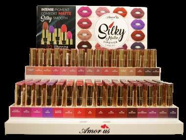 LIPS CO-SLMD Silky Matte Lipstick Acrylic Display This Silky Matte Lipstick will give you a luscious lip with this lightweight, silky smooth, comfortable matte