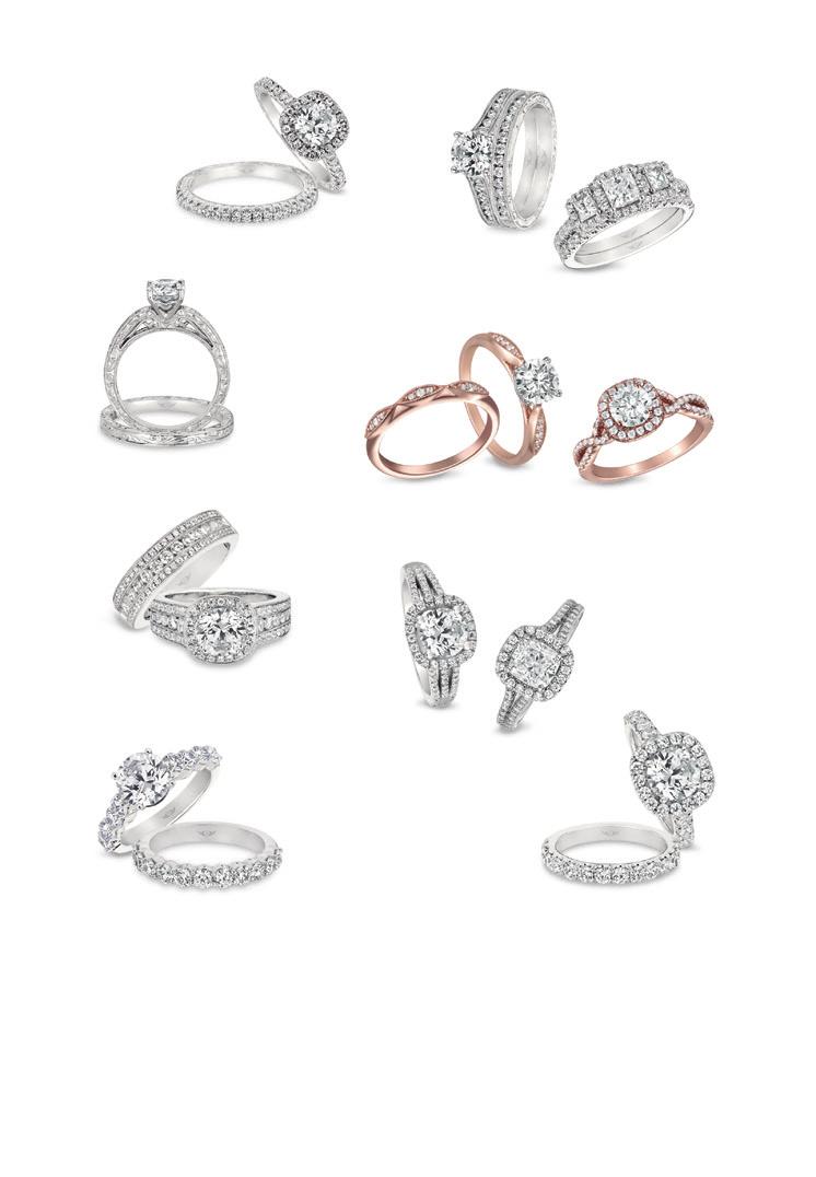 I J K lyerit lassic, Vintage and ontemporary style rings uniquely designed to fit perfectly together on your finger, using earts and rrows diamonds.