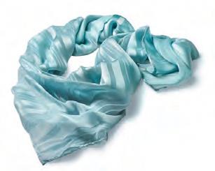 Blue SC57 Solid Satin Mixed Weave Scarf 31"