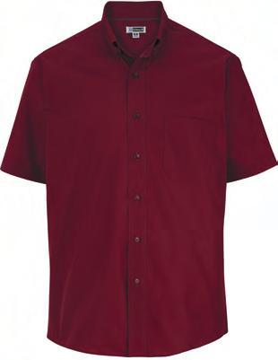 and soft collar, narrow placket, two back darts, side vents 65% Polyester/35% Cotton