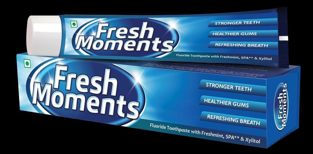FRESH MOMENT 2 TOOTH PASTE CODE-PC2000 Lesscavities Less bacteria Healthier enamel.