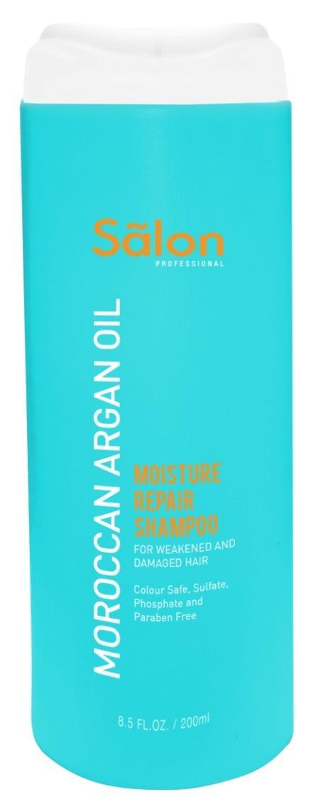 Salon Professional Moroccan Argan Oil Moisture Repair Shampoo For Weakened and Damaged Hair Directions