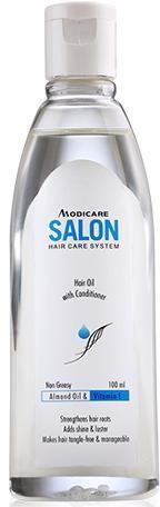 SALON HAIR OIL WITH CONDITIONER CODE-PC3002 A unique non-greasy Hair Oil which not only nourishes and strengthens the hair but also conditions them to add shine and luster.