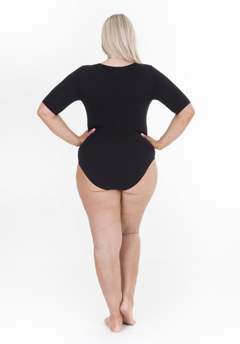Equally this bodysuit can be worn as an outer garment with a beautiful skirt or pants without added bulk at the waist that you get with other individual garments.