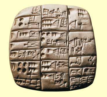 Pictographs Sumerian writing developed from