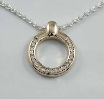 Cubic Zirconia) $1,130 (P191Y9D 9ct yellow gold with sterling silver chain
