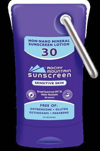 mineral-based SPF 60 FaceStick and 2-oz Bottle w/carabiner SPF 30 lotion adhere topically to the
