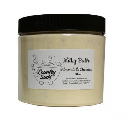 Milky Bath Relaxing and soothing. Makes your skin silky soft!