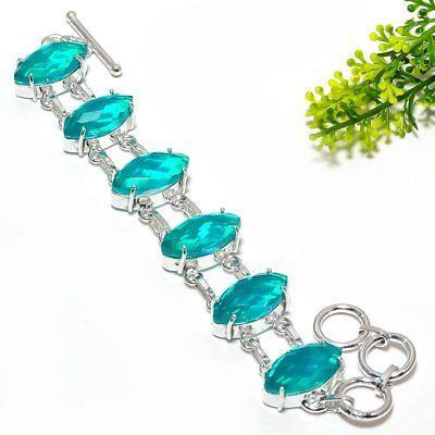 99) Ocean Pearl, Blue Topaz Gemstone Ethnic Fashion Jewelry
