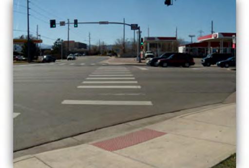 I-70/Kipling PEL Study There are several streets that intersect or are parallel to Kipling Street with no sidewalk on either side of the street including: Pedestrian Crossings North Frontage Road