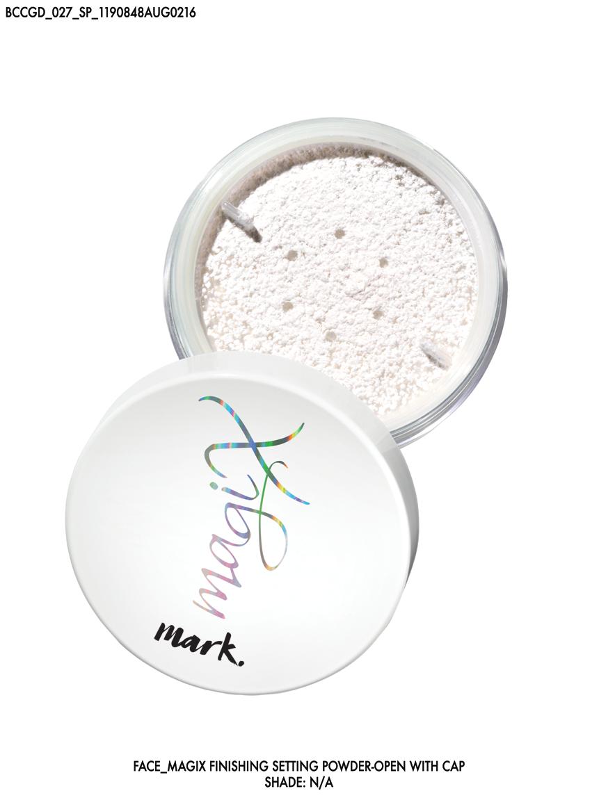 This is her must-have finishing powder. A setting powder helps to lock your make-up in place all day.