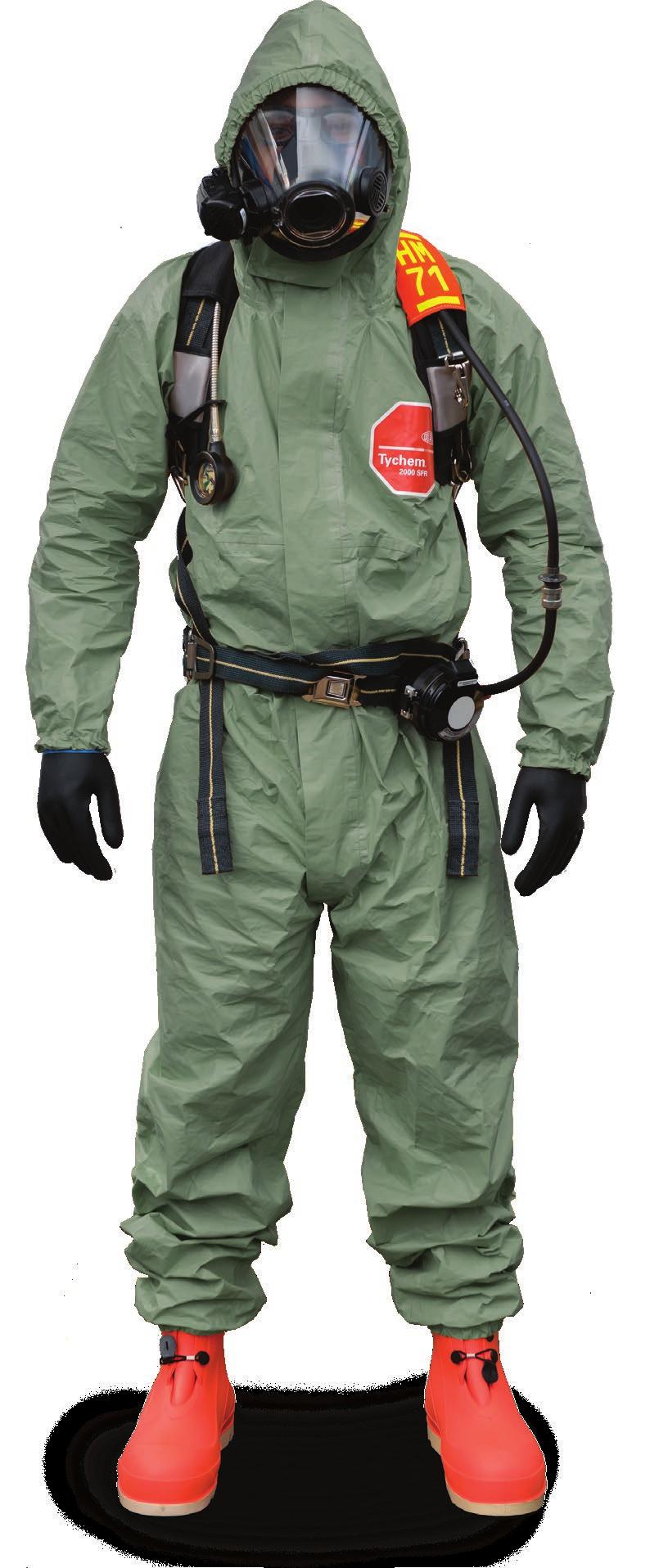 Effective yet surprisingly lightweight, every pair of Tychem 2000 SFR coveralls contains a number of protective
