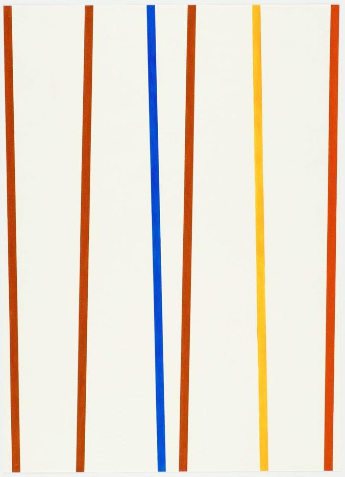 Six Lines, 1992 54,5 x 39,5 cm Courtesy