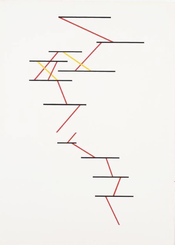 Synapse, 1973 102 x 73,5 cm Gouache on paper