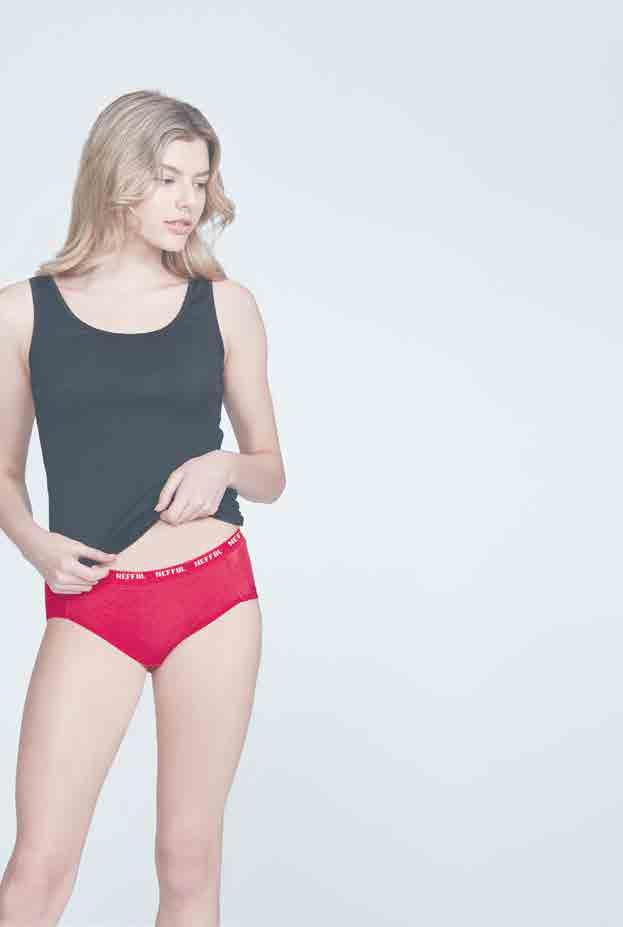 UW607 UW607 Lady's Mid-Rise Panties (2 Pcs Set) (Available from January) 1 Outer : Polyester 93%, Polyurethane 7% Inner : Polyvinyl Chloride