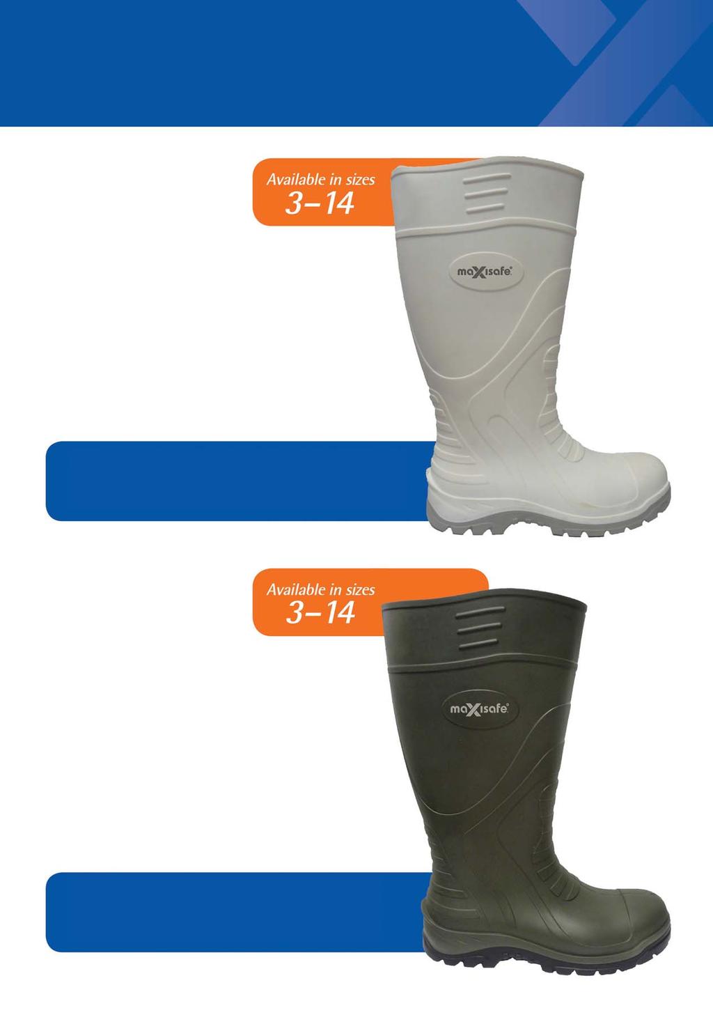LIGHTENING WHITE PU GUMBOOT FWS803 Lightweight - approximately 30% lighter than PVC. Comfortable - comes with high quality inner soles.