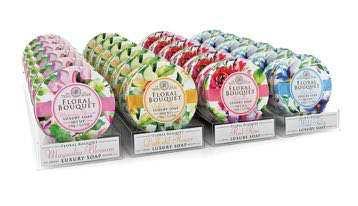 FLORAL BOUQUET SOAPS IN TINS FLORAL BOUQUET SOAPS IN TINS Floral Fragrances Unwind with fresh floral fragrances and