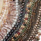 cultured pearls ready for stringing in this issue.