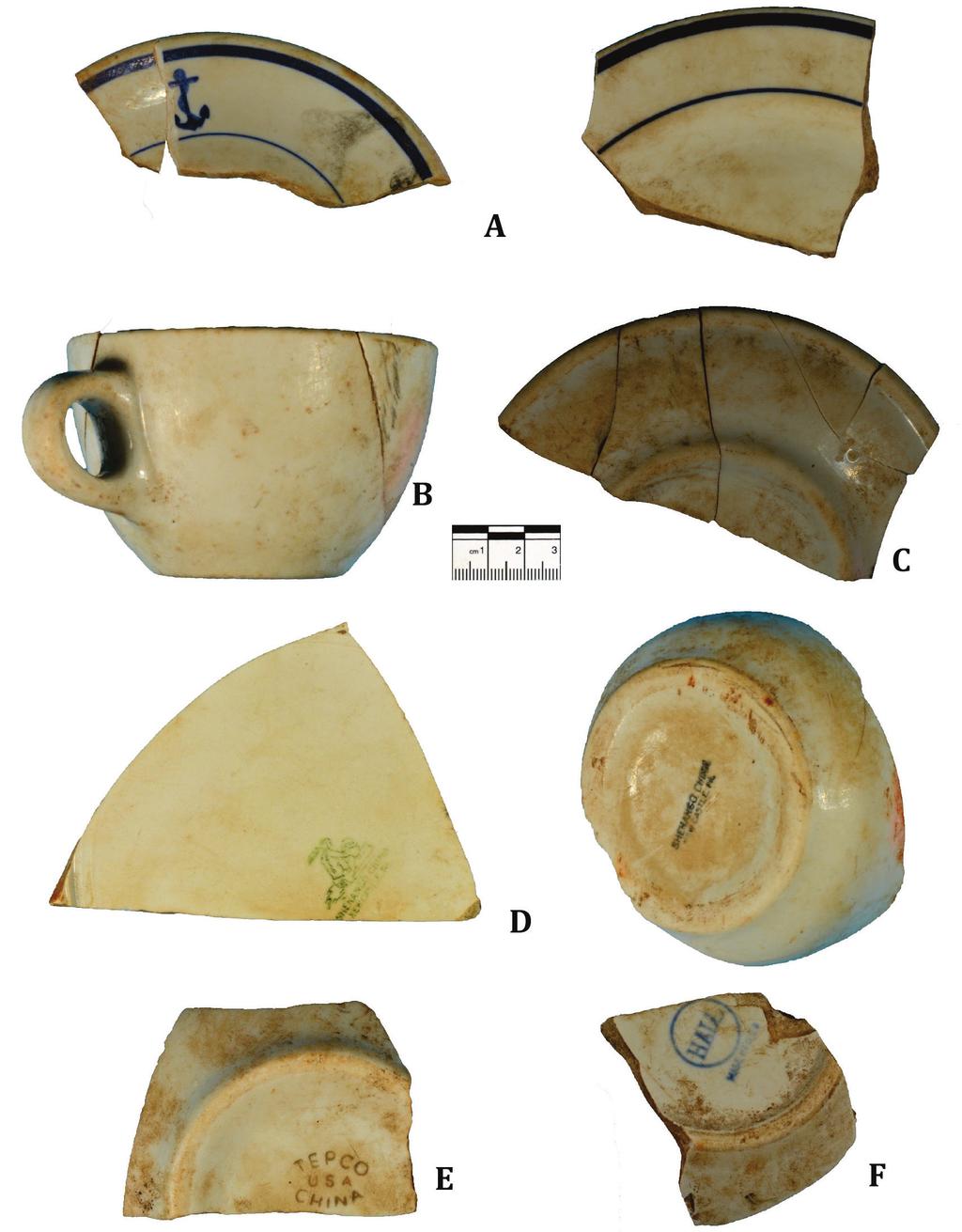ASSESSMENT OF ARCHAEOLOGICAL SITE 38CH2244 Figure 13. Artifacts recovered from 540R660.