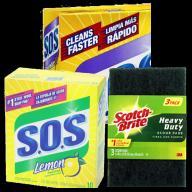 99 0.75 S.O.S All Surface Scrubber Sponge All Surface Scrubber Sponge 8 3 ct 13.59 1.70 S.O.S Heavy Duty Sponge 8 3 ct 13.