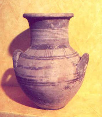 A distinct group of imported pottery from Cyprus is Base-Ring Ware.