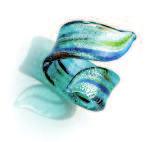 brooch is made of recycled glass.