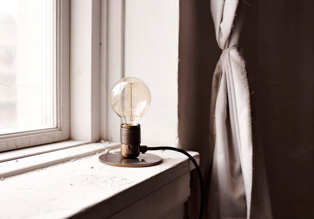 Rugged yet elegant, this minimalist table lamp can be