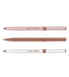 Box size: 182 x 52 x 20mm TED946 Ballpoint Pens Set Set of three ballpoint pens in white, rose