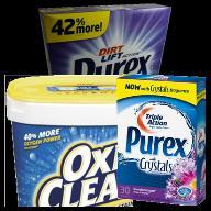 88 Oxi Clean Laundry 4 80 oz 38.00 9.50 Versatile Stain Remover Purex Powder 4 50 oz 14.
