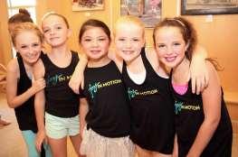 EXAMPLE: Dancers may wear JiM colors (yellow and/or teal) shirts, camisoles or