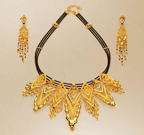 DESIGN GOLD JEWELLERY REVOLUTION Winning entries of the Chuk Kam Jewellery Design Competition 2018 aim to refresh the image of gold jewellery among millennial consumers by injecting zest and sparkle