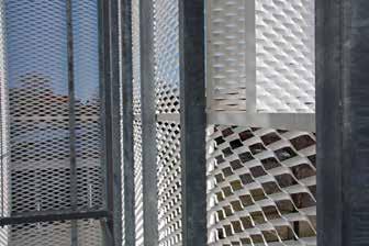 The aluminium was powder coated before installation to make the sun screens durable and