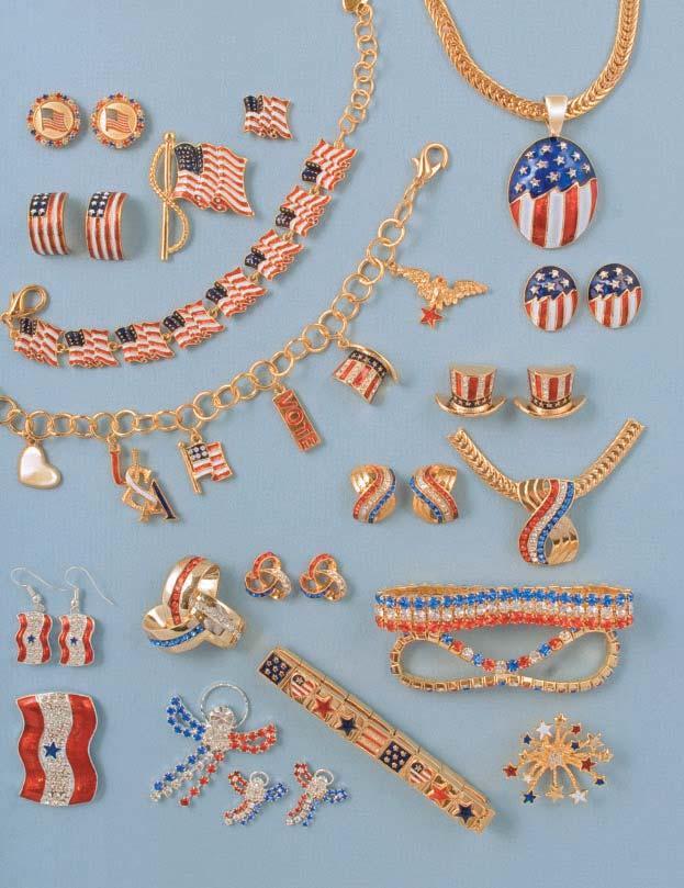 day www.aspendesigns.com Classic Flag Set: Enamel and Goldplated A Great Value! Oval Set Crystals with Goldplate Crystal Cloisonne ER20 - $5.95 Elegant Flag Lapel Pin LP6 - $2.