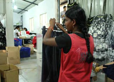 Our integrated facility to manufacture garments are designed to handle