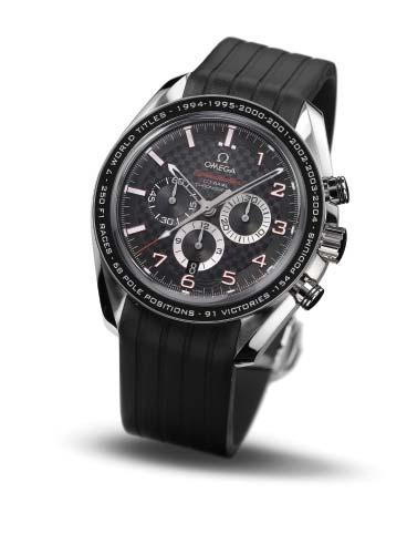 86 Any watch connected to Michael Schumacher has to deliver championship performance: the Speedmaster The Legend Chronograph s self-winding OMEGA movement features our revolutionary Co-Axial