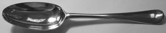 George II silver Hanoverian pattern tablespoon,